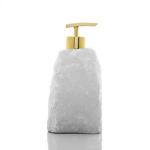 DISTRIBUTEUR DE SAVON EN CRISTAL DE ROCHE Qualité EXTRA