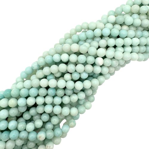 FIL DE PERLES 6MM AMAZONITE Qualité A