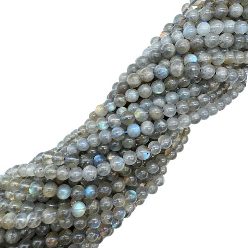 FIL DE PERLES 6MM LABRADORITE Qualité A