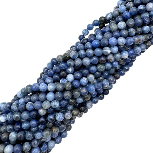 FIL DE PERLES 6MM SODALITE Qualité A