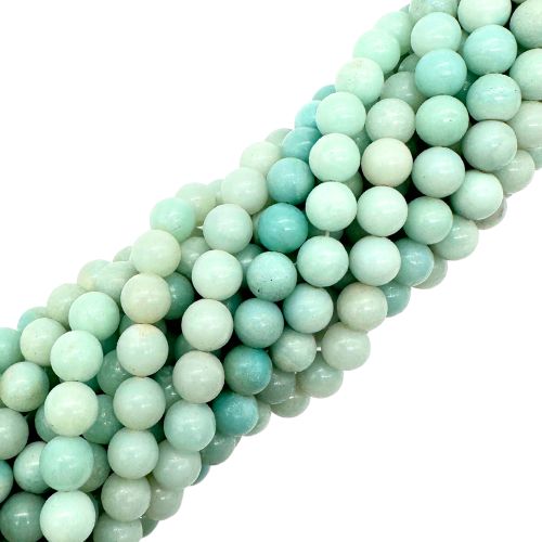 FIL DE PERLES 8MM AMAZONITE Qualité A