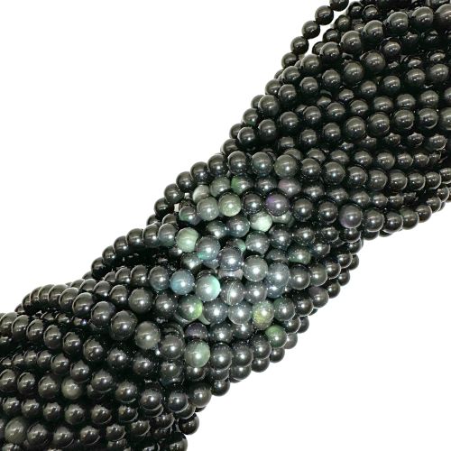 FIL DE PERLES 8MM ŒIL CÉLESTE Qualité A