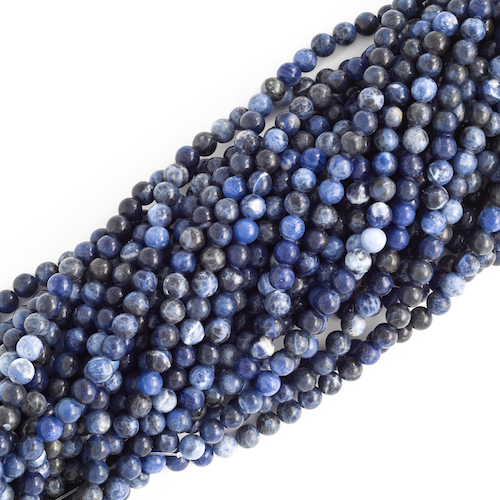 FIL DE PERLES 8MM SODALITE Qualité A