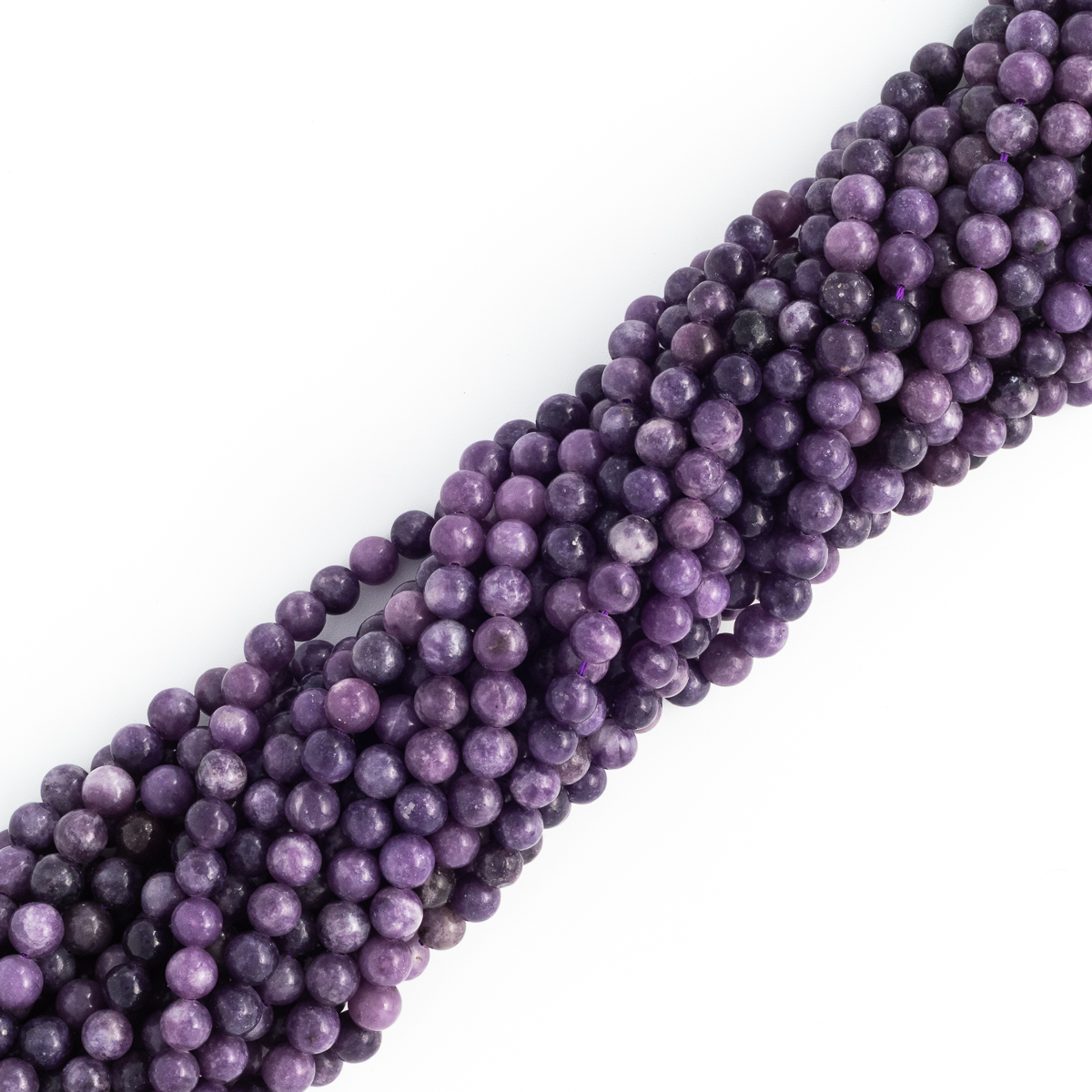 FIL DE PERLES 8MM LÉPIDOLITE Qualité EXTRA
