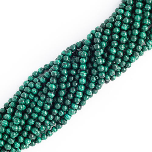 FIL DE PERLES 8MM MALACHITE Qualité EXTRA