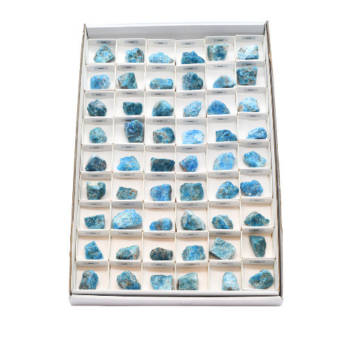 BOITE ÉCOLIÈRE <strong>APATITE</strong> BLEUE - QUALITÉ EXTRA (54pcs)