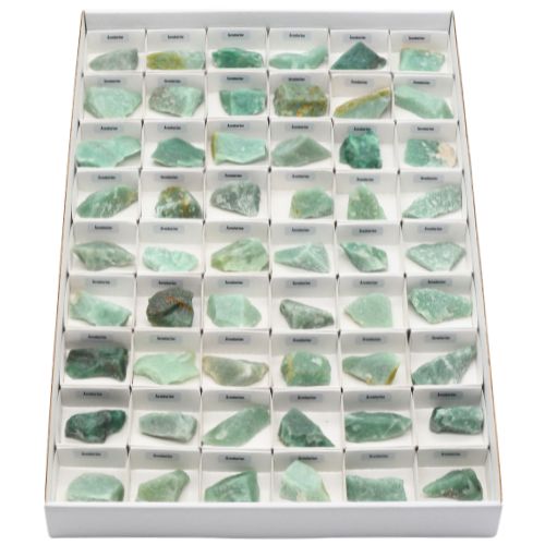 BOITE ÉCOLIÈRE <strong>AVENTURINE</strong> BRUTE QUALITÉ A (54pcs)