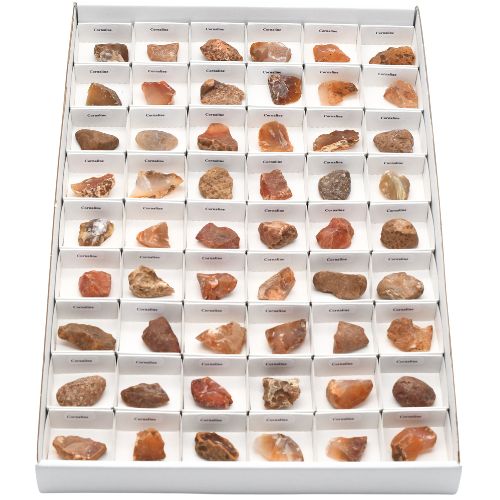BOITE ÉCOLIÈRE <strong>CORNALINE</strong> BRUTE - QUALITÉ A (54pcs)