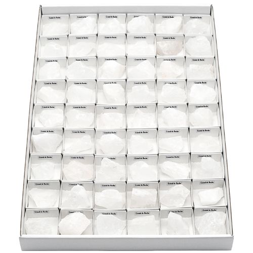 BOITE ÉCOLIÈRE CRISTAL DE ROCHE BRUTE QUALITÉ EXTRA (54pcs)