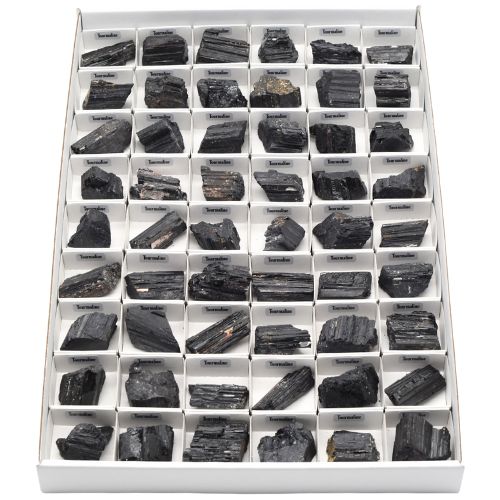 BOITE ÉCOLIÈRE TOURMALINE CRISTALLISÉE (x54pcs)