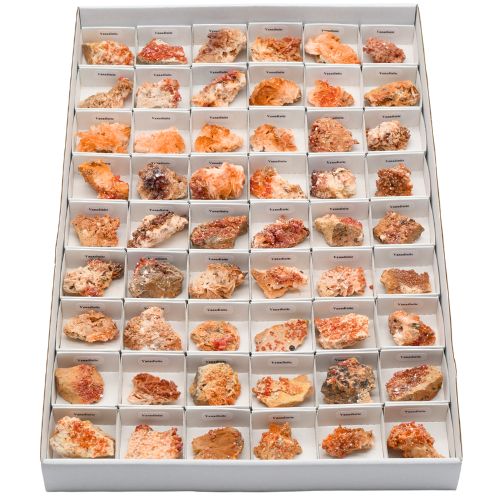 BOITE ÉCOLIÈRE <strong>VANADINITE</strong> - QUALITÉ EXTRA (54pcs)