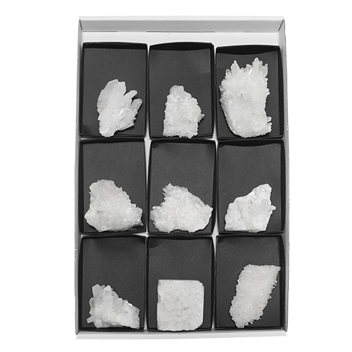 GERBE DE CRISTAL DE ROCHE DE L'HIMALAYA (9 pièces)