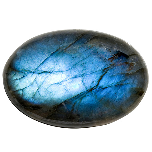 GALET LABRADORITE TRÉS GRAND Qualité EXTRA (La pièce)
