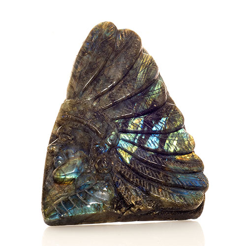 INDIEN EN <strong>LABRADORITE</strong> (La pièce) QUALITÉ SUPER EXTRA