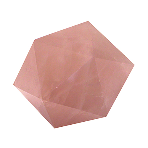 ICOSAEDRE QUARTZ ROSE