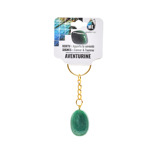 PORTE CLEF AVENTURINE (La pièce) QUALITÉ A  