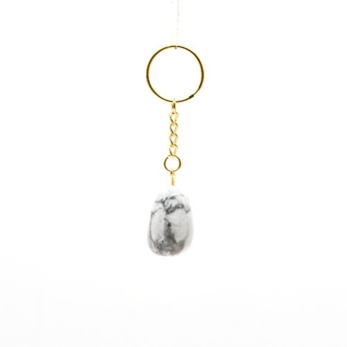 PORTE CLEF HOWLITE BLANCHE (La pièce) QUALITÉ A 