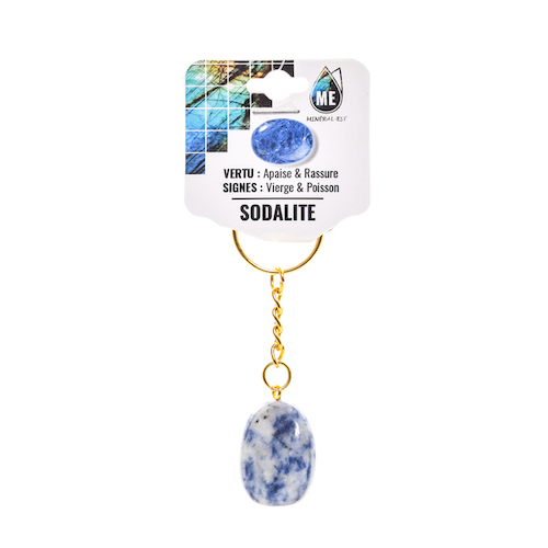 PORTE CLEF SODALITE (La pièce) QUALITÉ A 