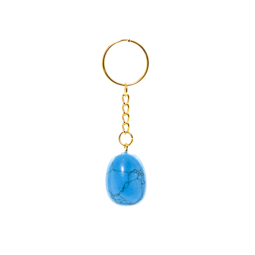 PORTE CLEF TURQUOISE RECONSTITUÉE (La pièce) QUALITÉ A 