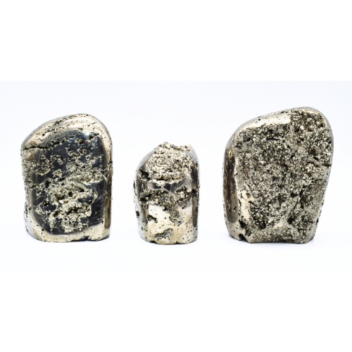 FORMES LIBRES EN PYRITE DU PÉROU (x3pcs) Qualité EXTRA