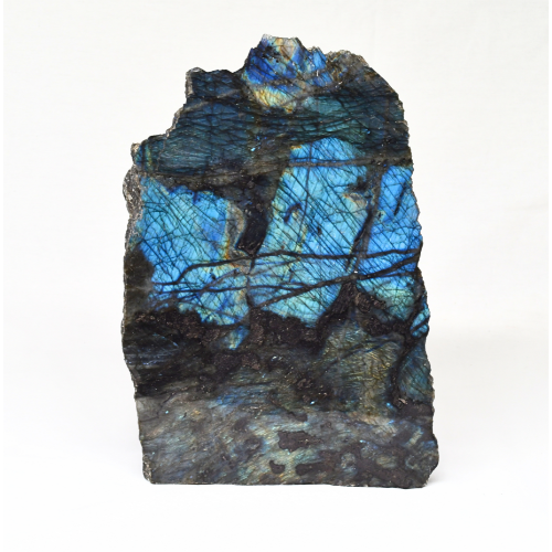 TRÉS GRAND BLOC DE LABRADORITE 1 FACE POLIE QUALITÉ EXTRA