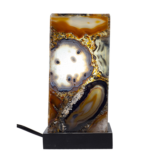 LAMPE D'ART EN AGATE NATURELLE, [40cm]