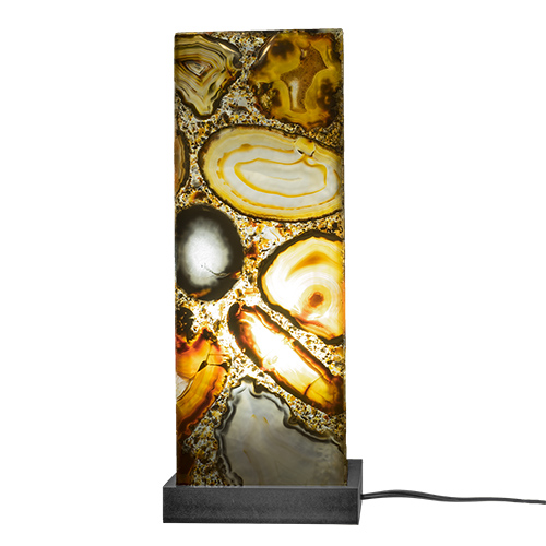 <strong>LAMPE D'ART EN AGATE NATURELLE </strong> [80cm]