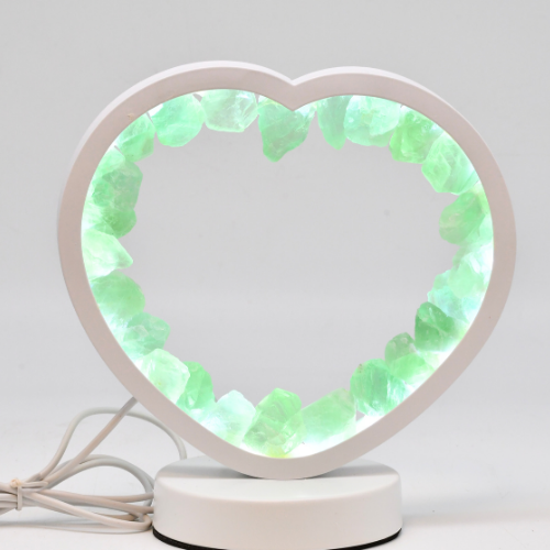 LAMPE COEUR BLANCHE EN FLUORINE