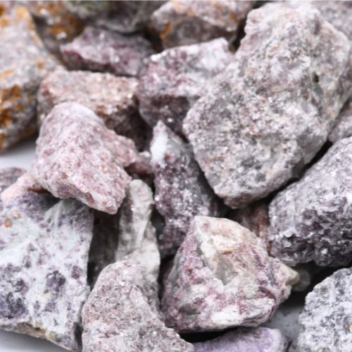 PIERRE BRUTE LÉPIDOLITE 2CM A 4CM (LOT 1KG)