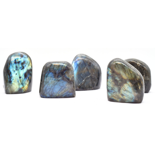 FORME LIBRE EN<strong> LABRADORITE</strong> (x 5pcs) - QUALITÉ EXTRA 