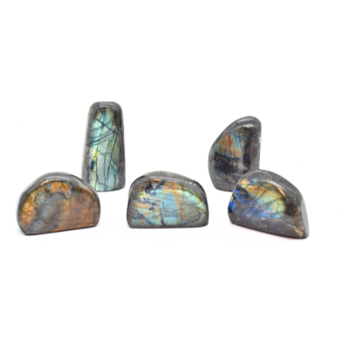 FORME LIBRE EN<strong> LABRADORITE</strong> (x 5pcs) - QUALITÉ EXTRA 