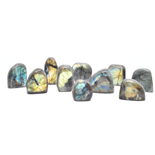 FORME LIBRE EN<strong> LABRADORITE</strong> (x10pcs) - QUALITÉ EXTRA 