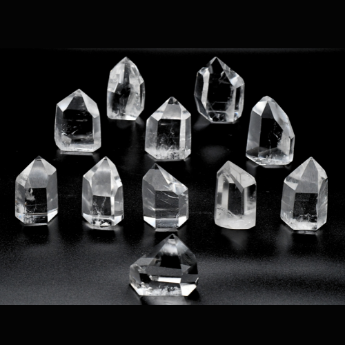 POINTES DE QUARTZ POLIES (x11 pièces) Qualité SUPER EXTRA