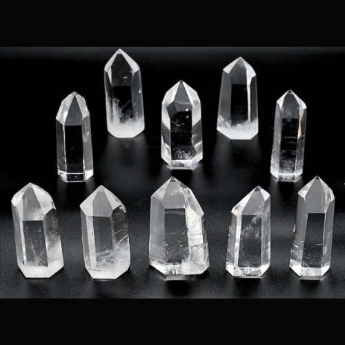 POINTES DE QUARTZ POLIES (x10 pièces) Qualité SUPER EXTRA