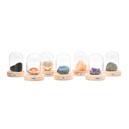 MINÉRAUX <strong>SOUS CLOCHE</strong> (Petite taille) x20 pcs