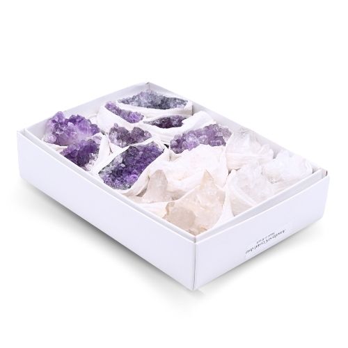 MINI FLAT D'AMÉTHYSTE - CRISTAL DE ROCHE QUALITÉ A