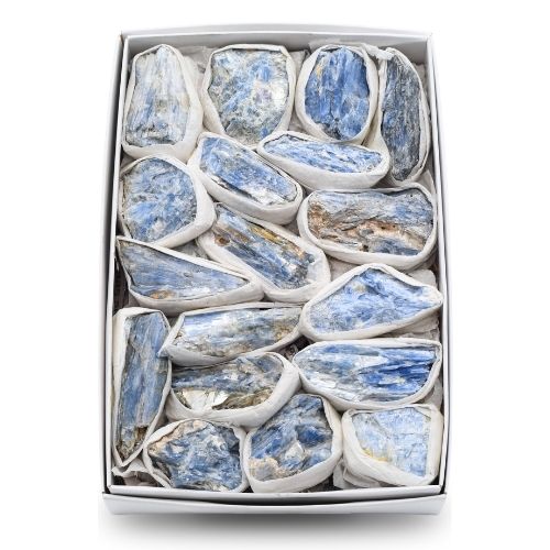 MINI FLAT DE CYANITE BLEUE BRUT QUALITÉ A