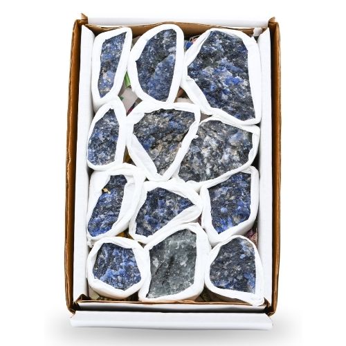 MINI FLAT DE SODALITE BRUTE QUALITÉ A