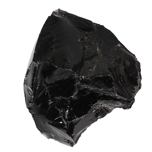 BLOC OBSIDIENNE NOIRE BRUTE - 1Kg QUALITÉ EXTRA