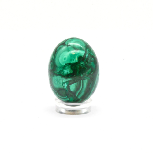 OEUF EN MALACHITE - QUALITÉ EXTRA (La pièce)