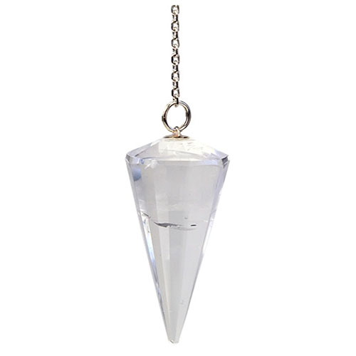 PENDULE FACETTÉ QUARTZ (La pièce)