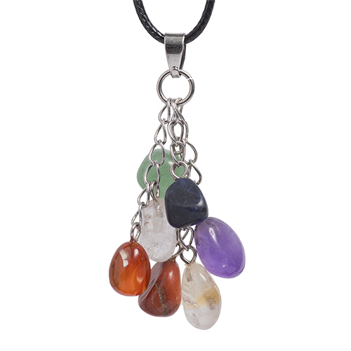 PENDENTIF 7 CHAKRAS BRELOQUE (La pièce) QUALITÉ EXTRA