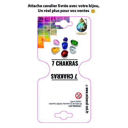 PENDENTIF 7 CHAKRAS (La pièce) QUALITÉ EXTRA