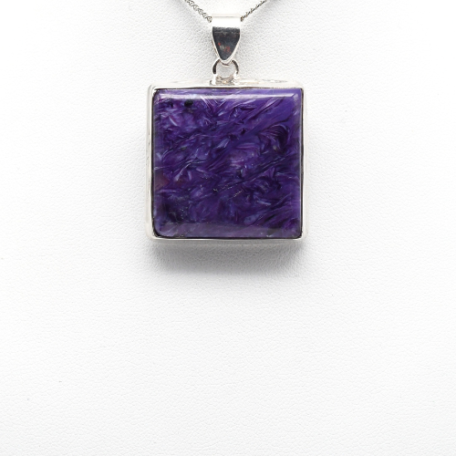 PENDENTIF <strong>CHAROÏTE</strong> SUR MONTURE ARGENT 925 