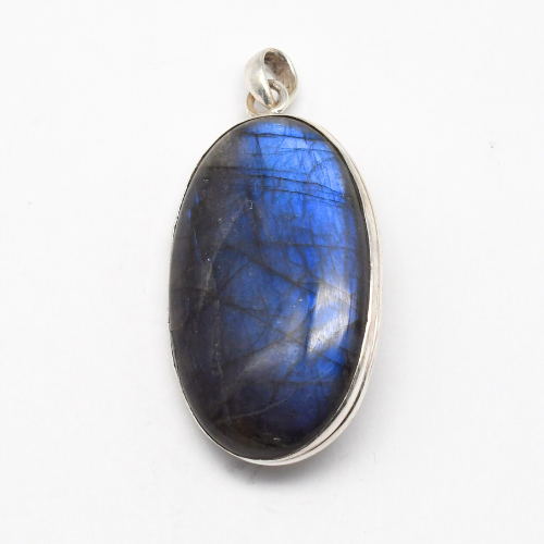 PENDENTIF <strong>LABRADORITE</strong> SUR MONTURE ARGENT 925 