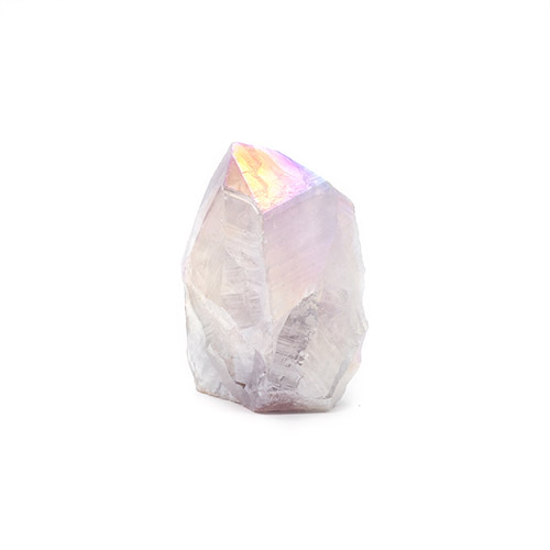 POINTE EN AMÉTHYSTE QUARTZ AURA PERLÉ Qualité A (Grand modèle)