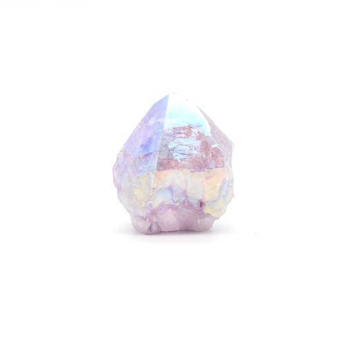 POINTE EN AMÉTHYSTE QUARTZ AURA PERLÉ Qualité A (Petit modèle)