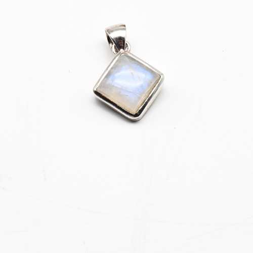 PENDENTIF <strong>PIERRE DE LUNE</strong> SUR MONTURE ARGENT 925 