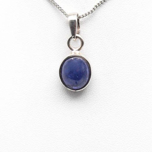 PENDENTIF <strong>TANZANITE</strong> SUR MONTURE ARGENT 925 