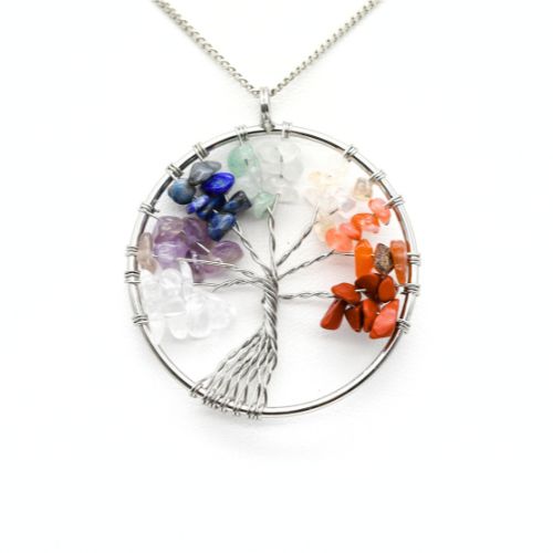 PENDENTIF <strong>ARBRE DE VIE</strong> 7 CHAKRAS 